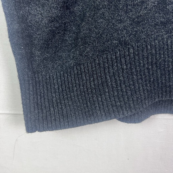 Abercrombie Fitch Sweater Mens Med Charcoal V Neck Cashmere Blend Lightweight - Picture 7 of 11